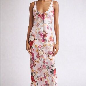 L'AGENCE Akiya Floral Maxi Dress